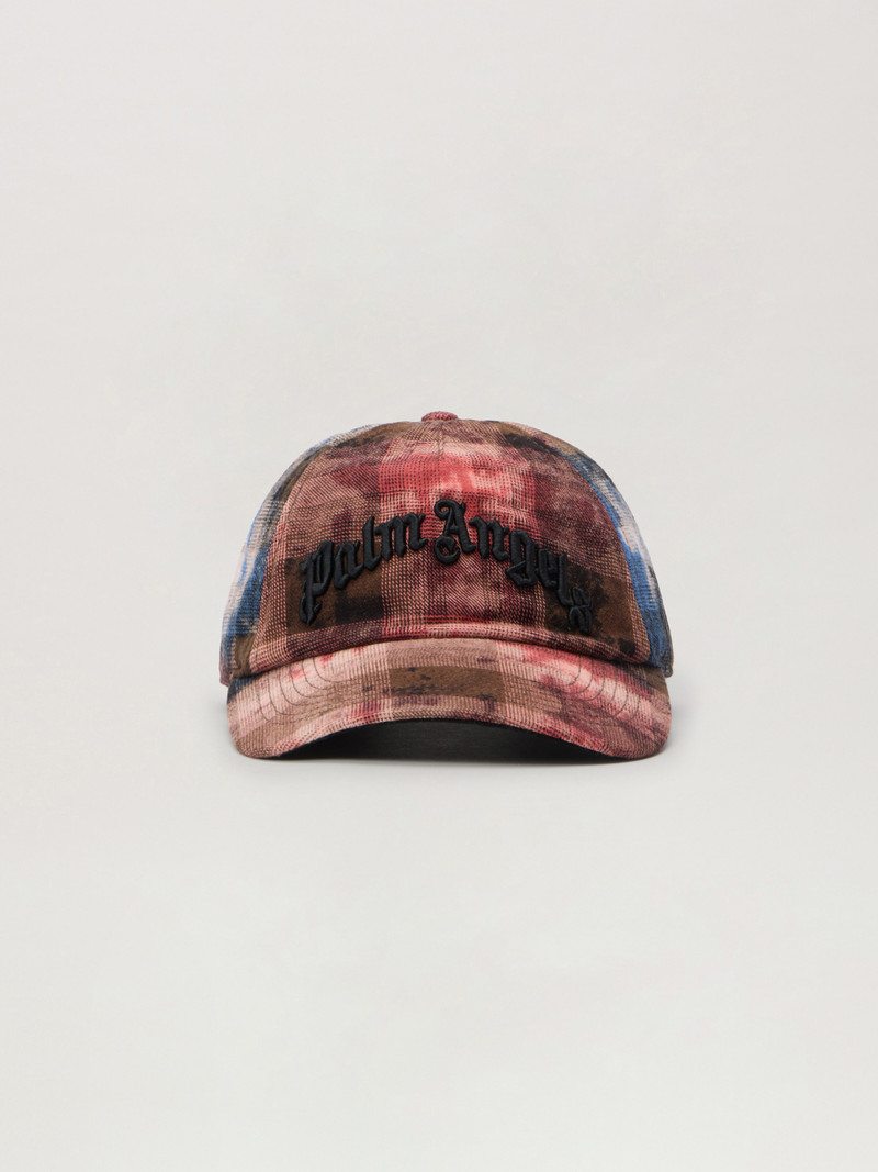 Curved Logo Check Cap 1