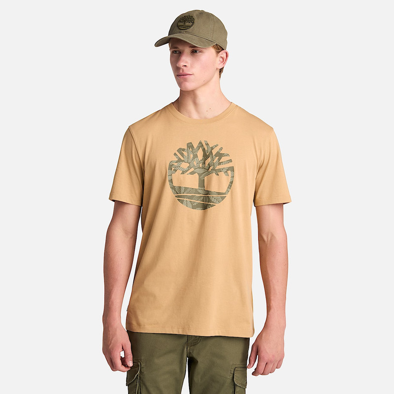 Timberland Men's Northwood Floral Tree Logo Short-Sleeve T-Shirt outlook