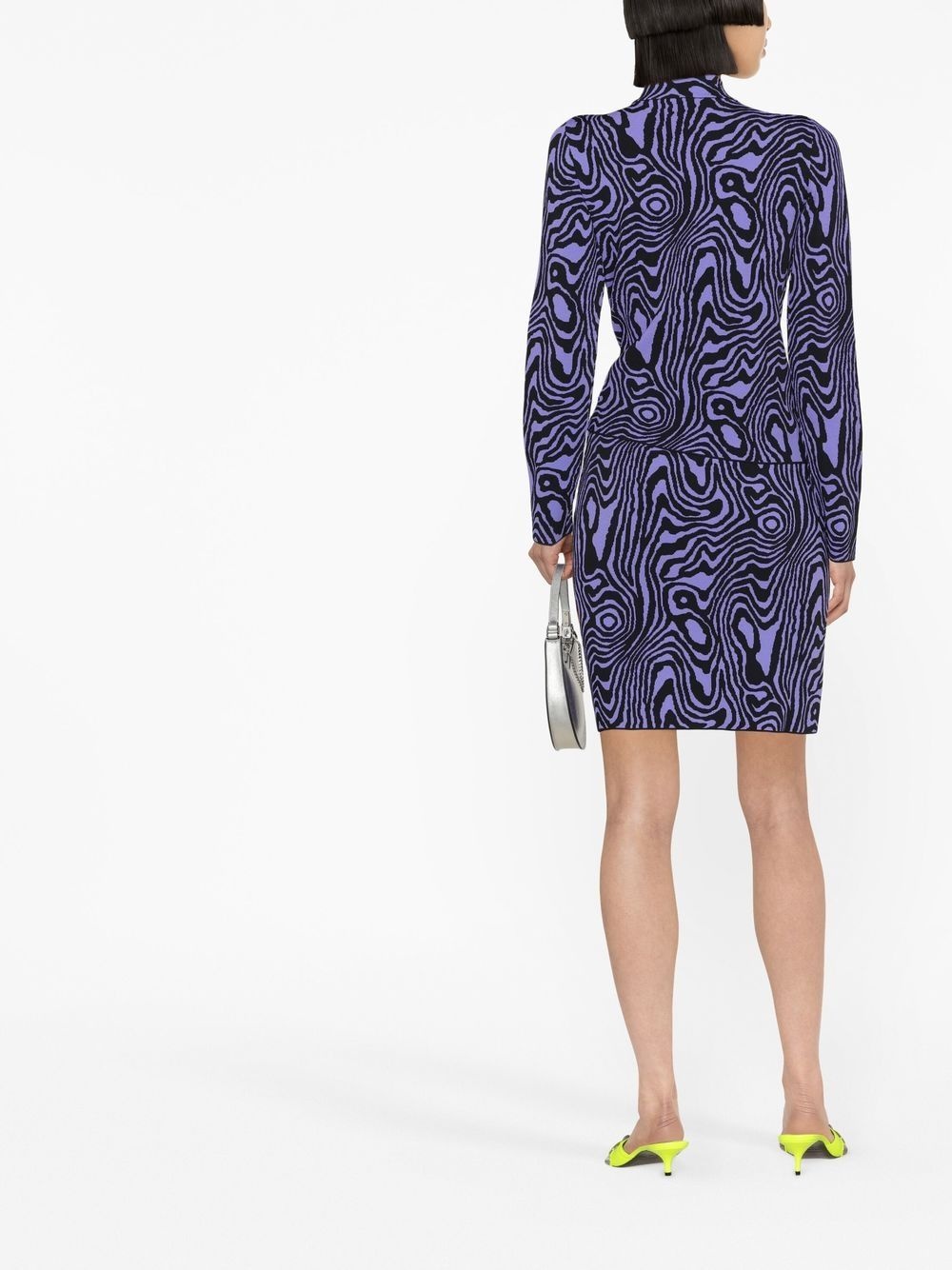 graphic-print roll-neck jumper - 3
