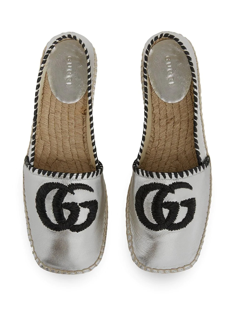 embroidered GG espadrilles - 4