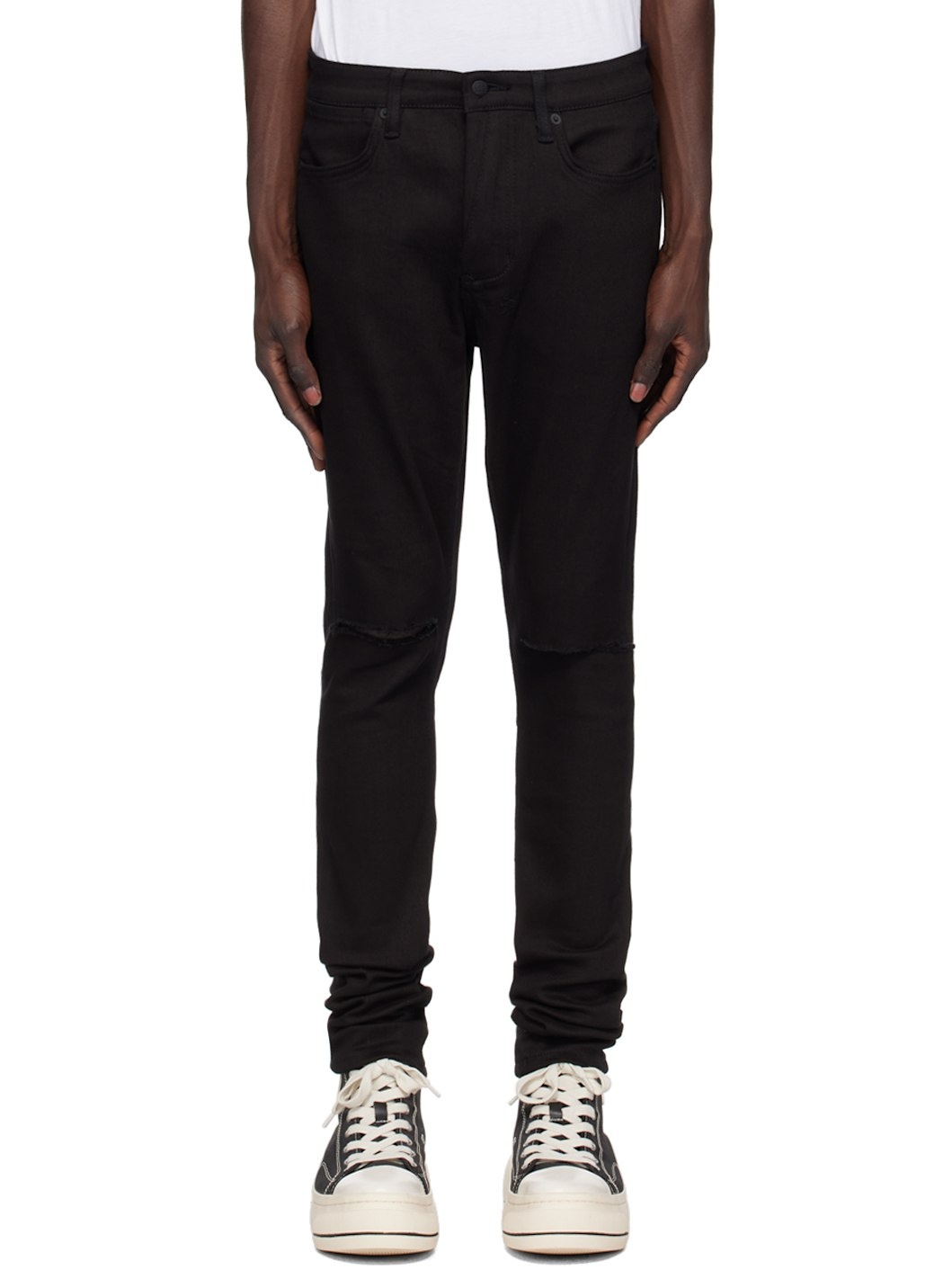 Black Van Winkle Ace Slice Jeans - 1