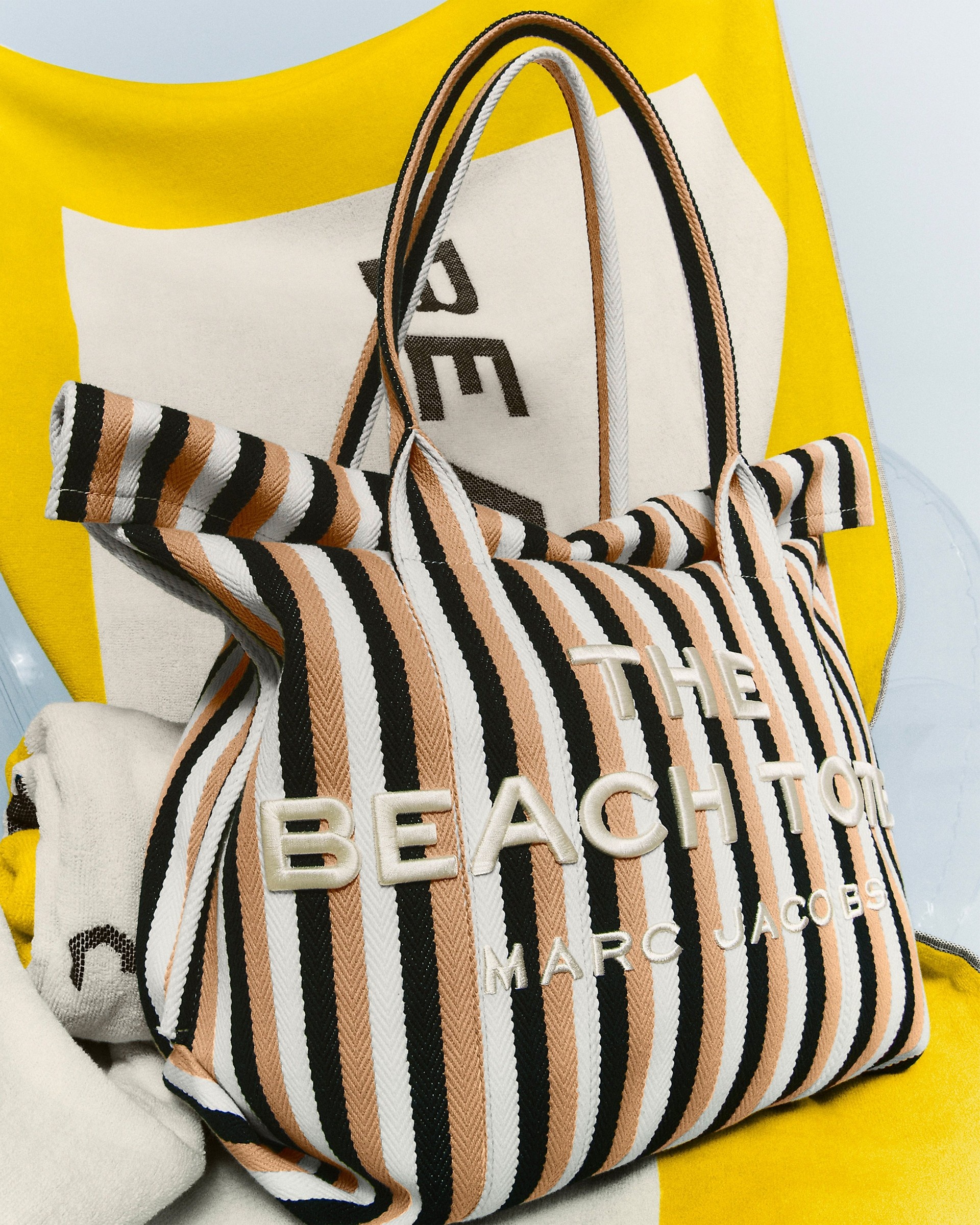 THE STRIPED JACQUARD BEACH TOTE BAG - 2