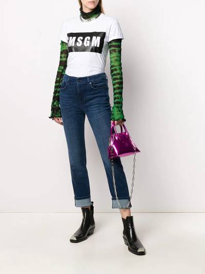 MSGM logo print T-shirt outlook