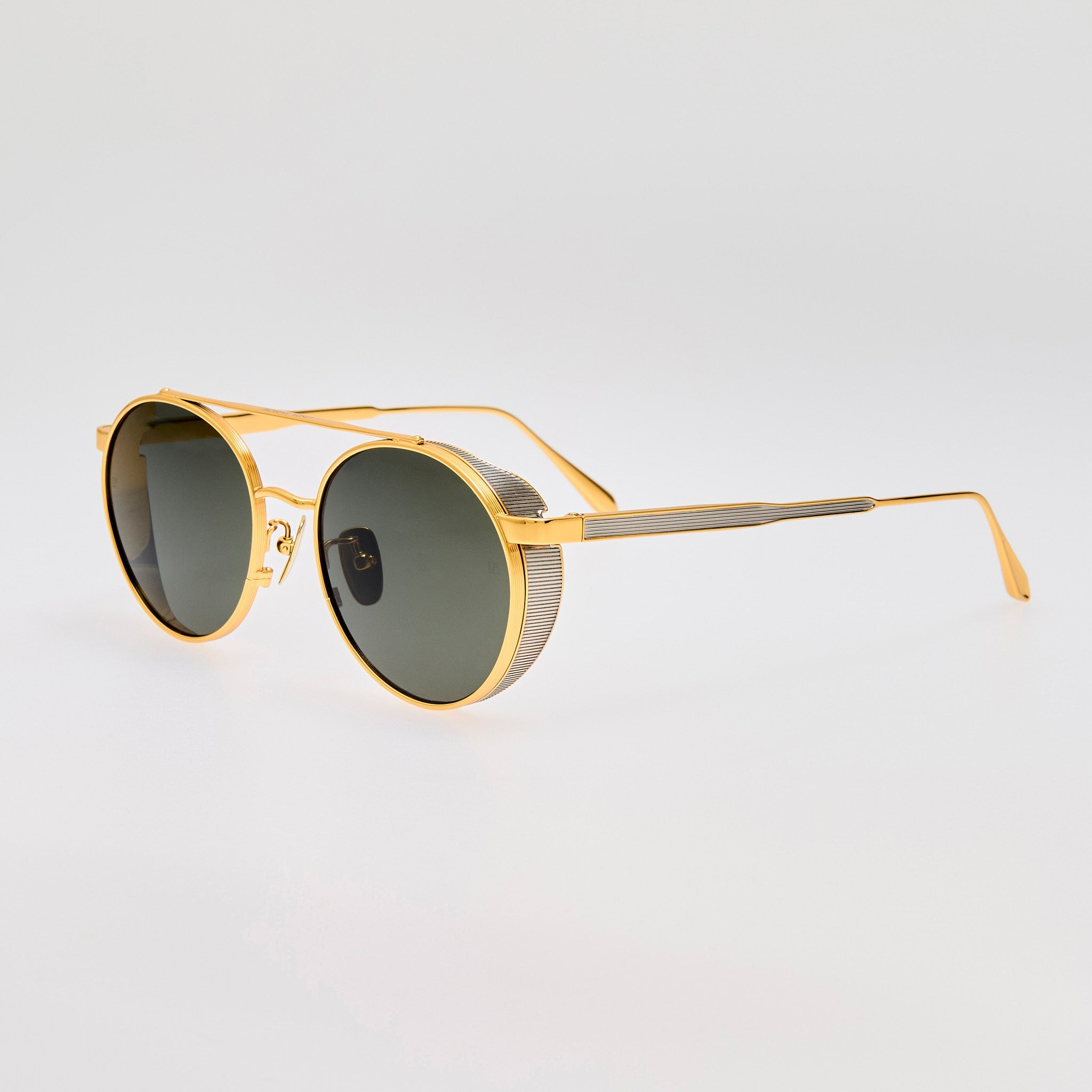 Conor Sunglasses in Black and Gold - 3
