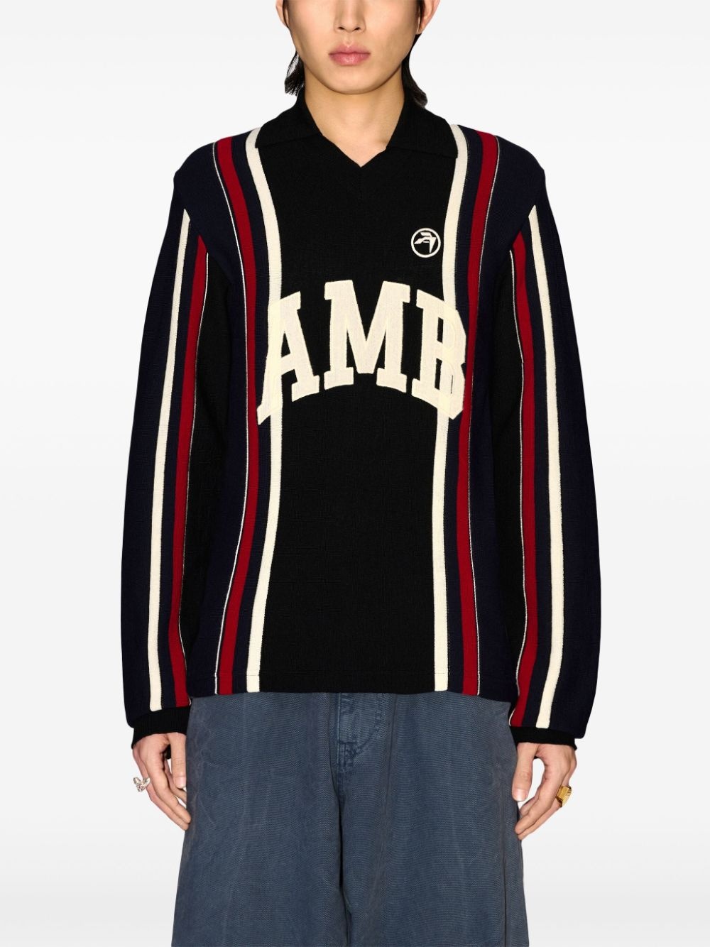 logo-embroidered jumper - 3