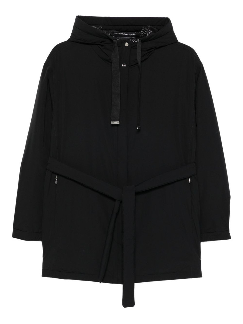 hooded 벨트 재킷 1