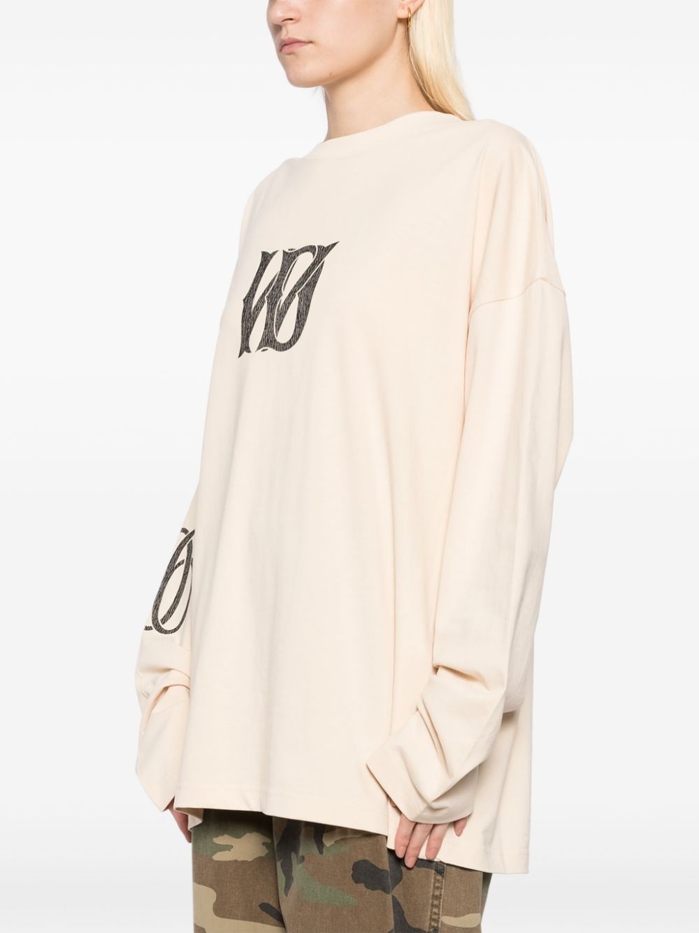 logo-print T-shirt - 3