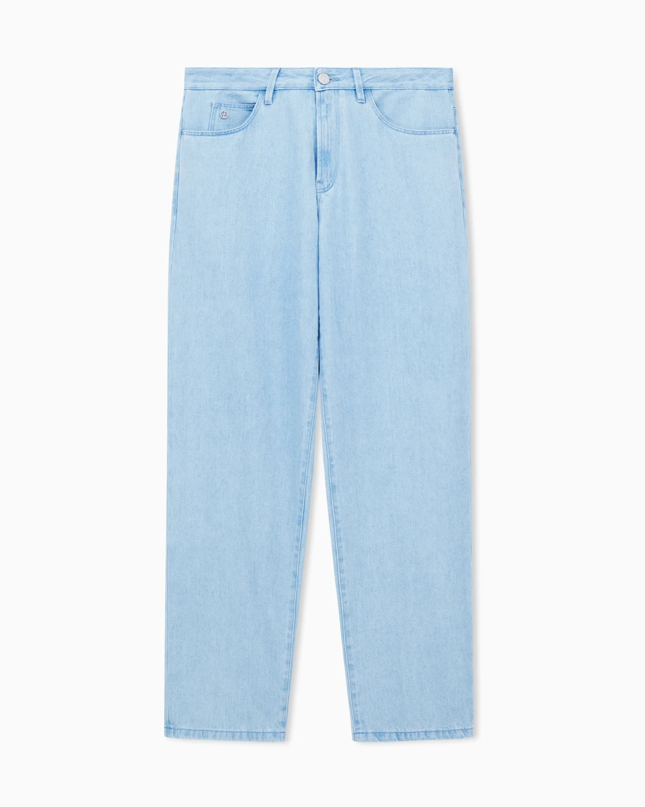 FIVE-POCKET TROUSERS IN COTTON AND LINEN DENIM DENIM COLLECTION - 1