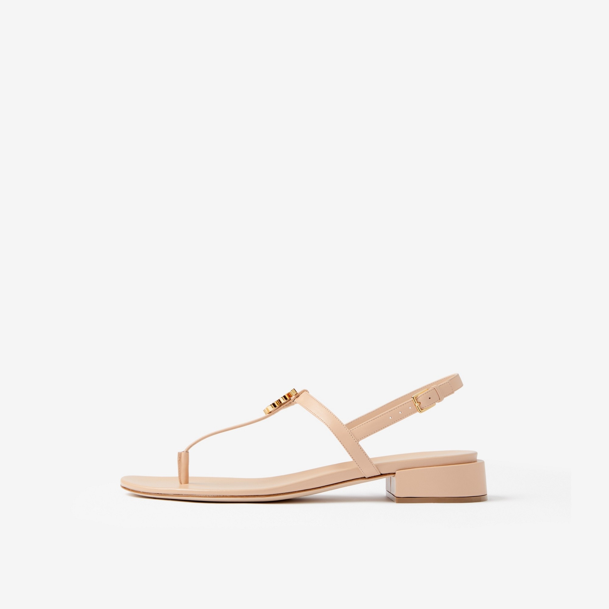 Monogram Motif Leather Sandals - 5