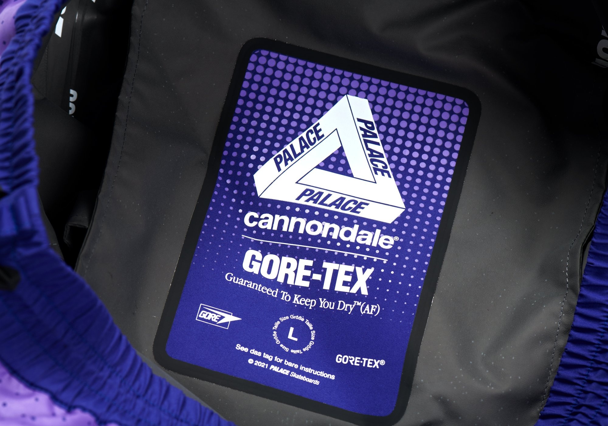 PALACE CANNONDALE MAD BOY GORE-TEX PACLITE PANT BLUE / VIOLET - 12