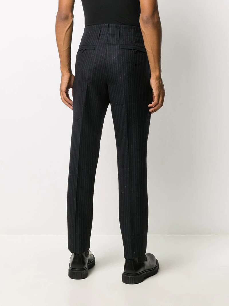 pinstriped straight-leg trousers 4