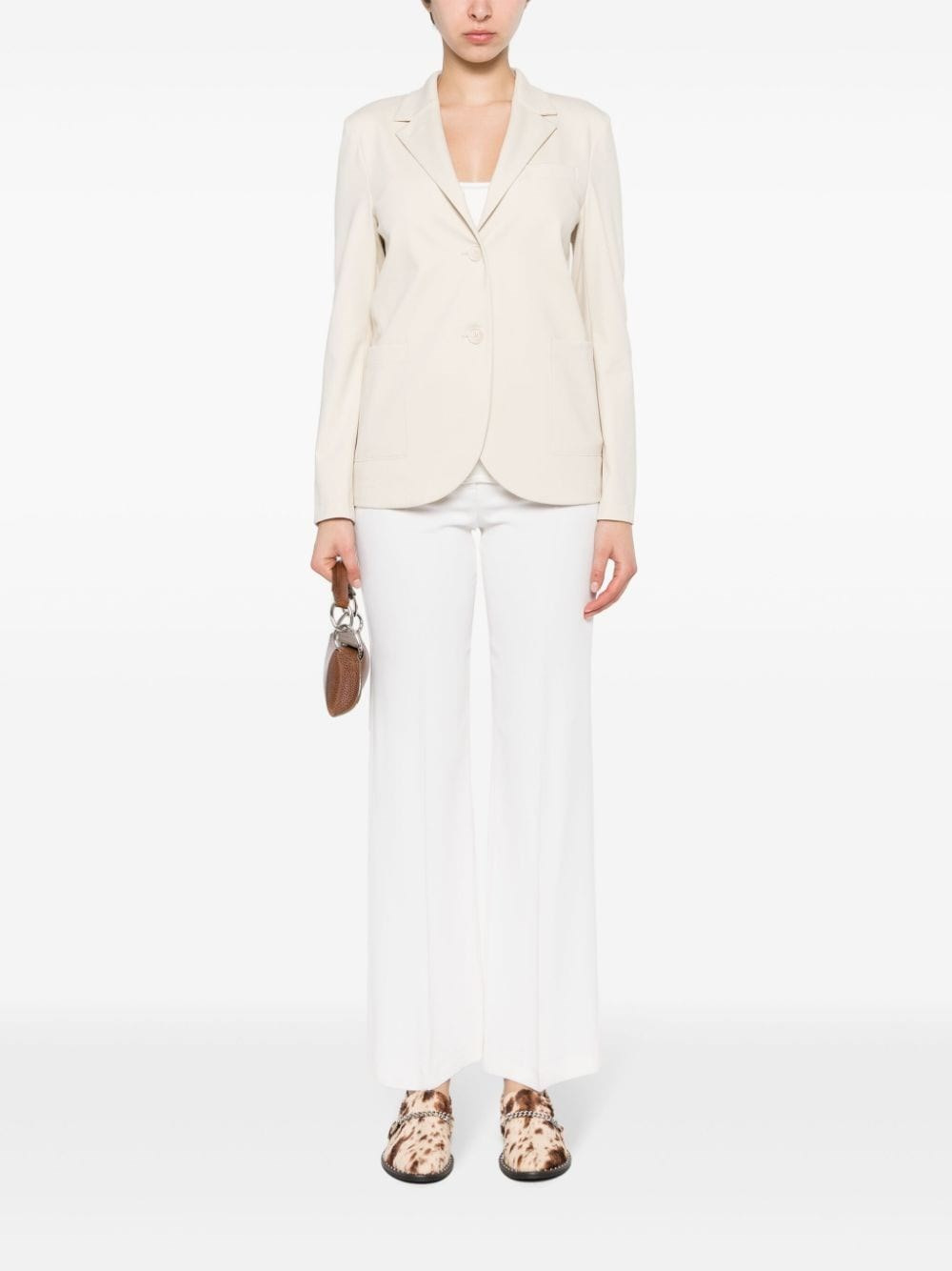 Single-breasted blazer jacket - 2