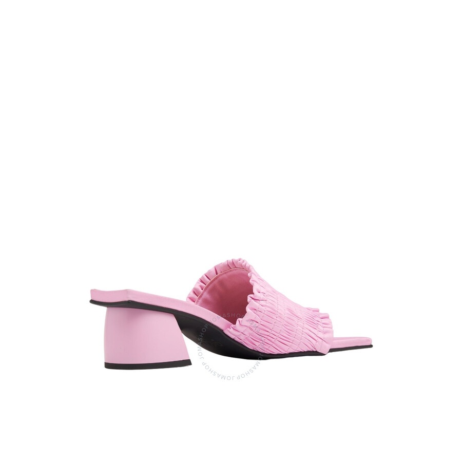 Ganni Ladies Light Lilac Kitten Heel Smock Mules - 3