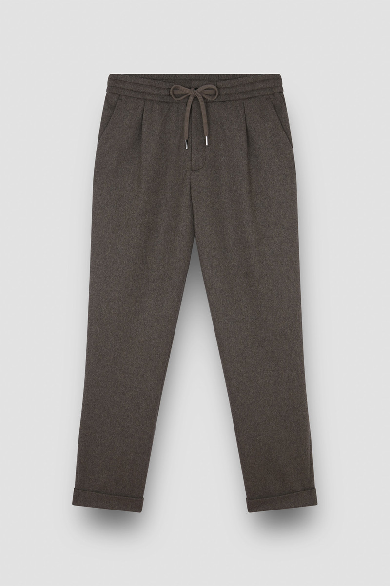 WOOL BLEND TROUSERS WITH PLEATS 1