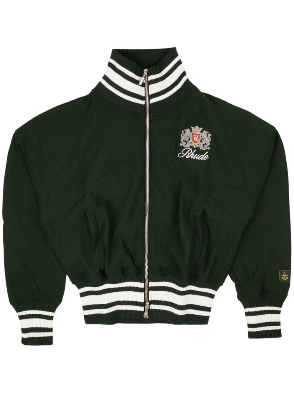 ribbed track jacket - 1