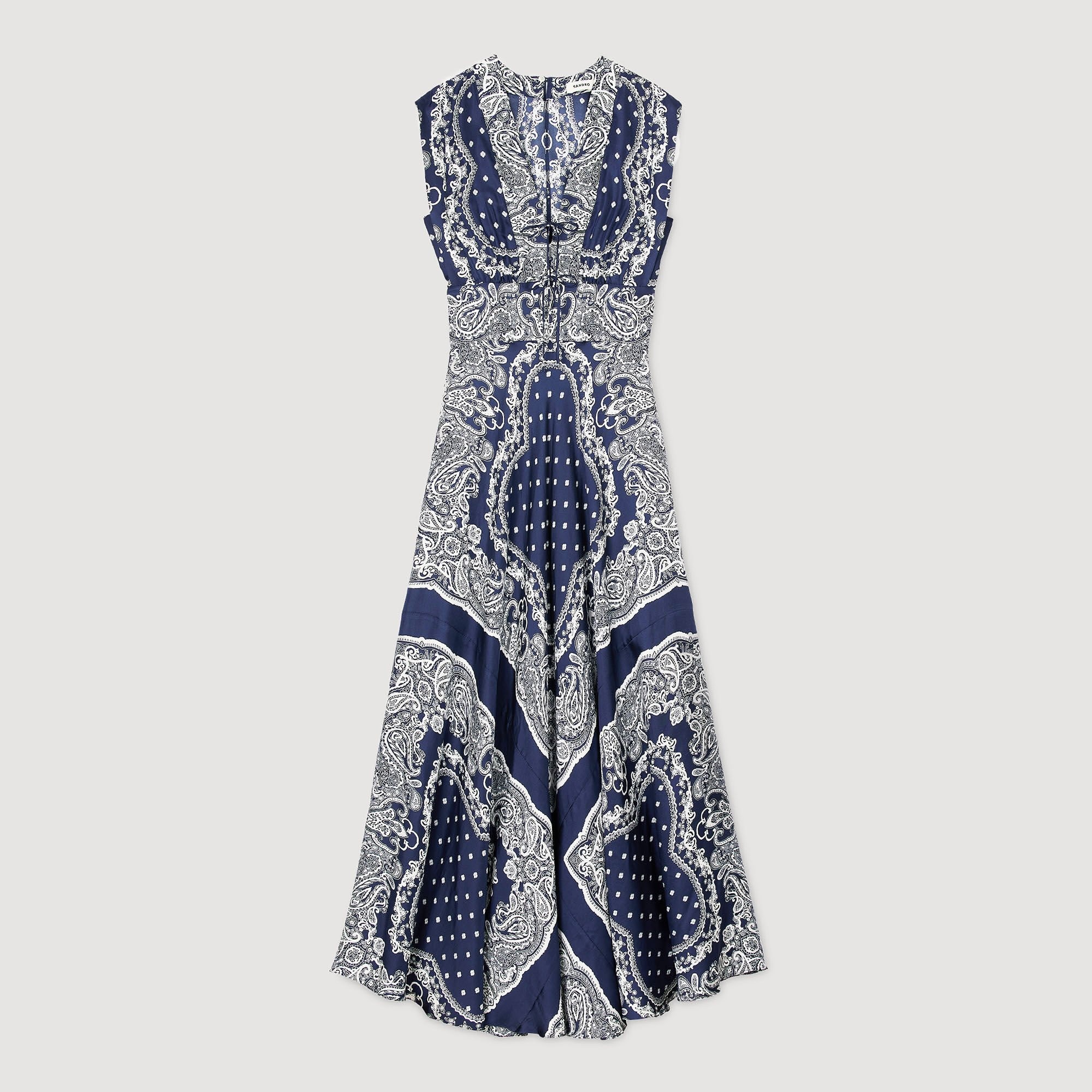 BANDANA-PRINT MAXI DRESS - 6