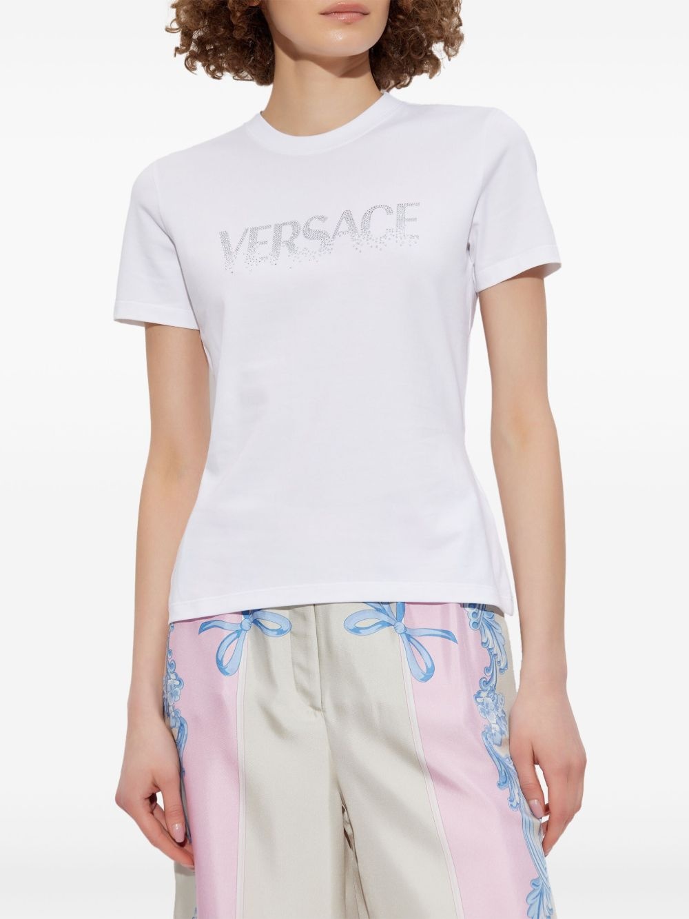crystal-embellished T-shirt - 3