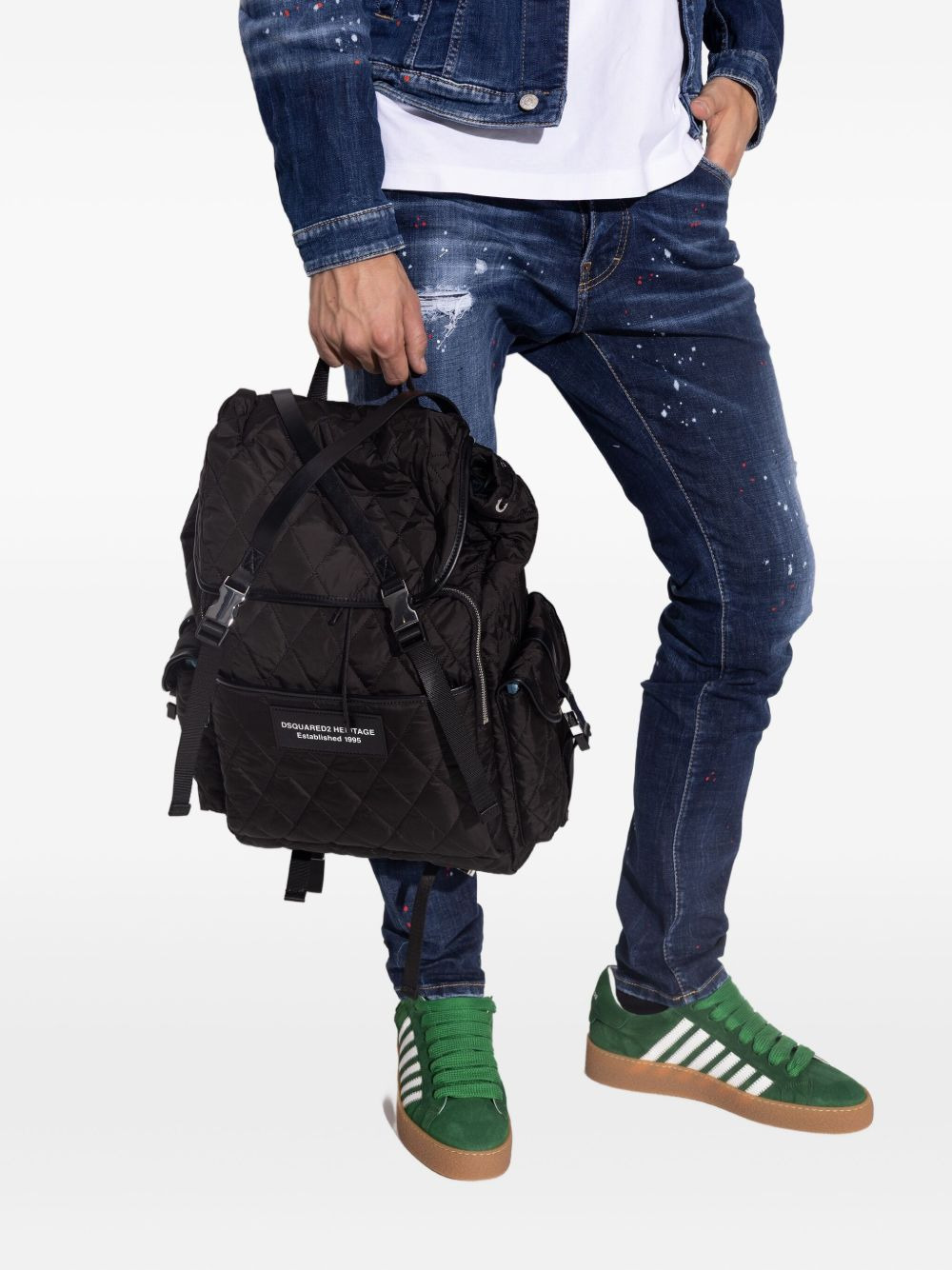 quilted backpack - 2