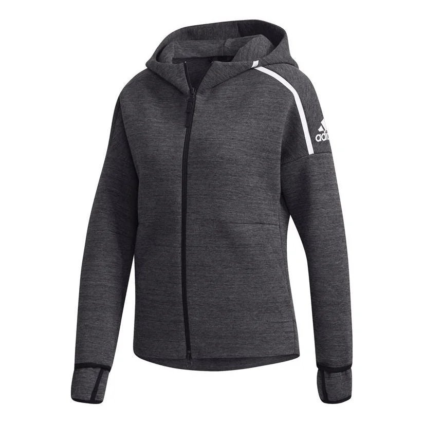 (WMNS) adidas Z.N.E. Storm Jacket 'Black Grey White' DY5773 - 1