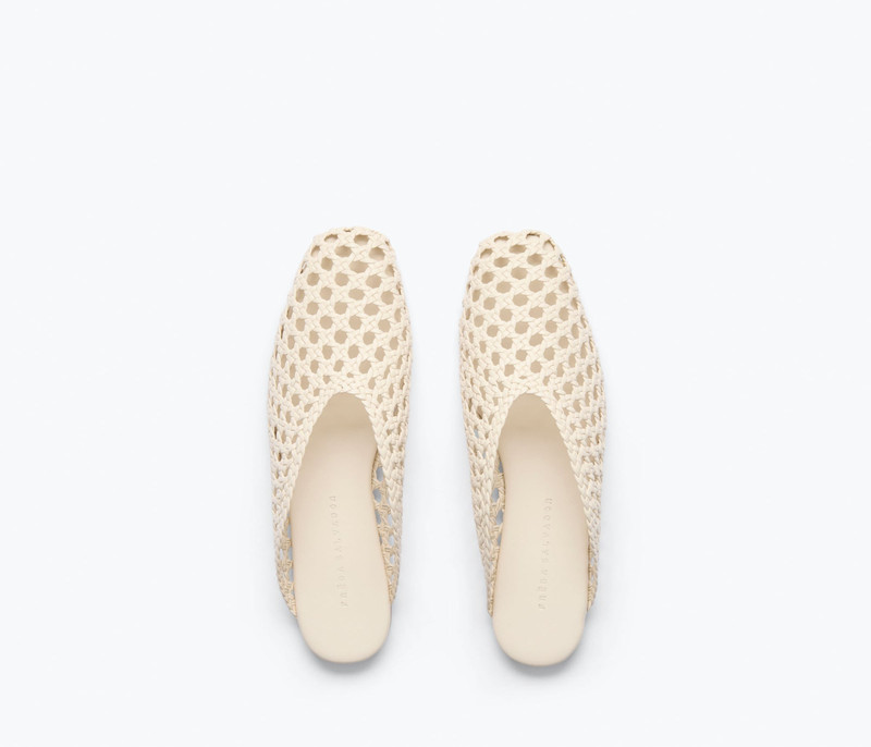 ETTA WOVEN ANKLE LACE-UP FLAT 8