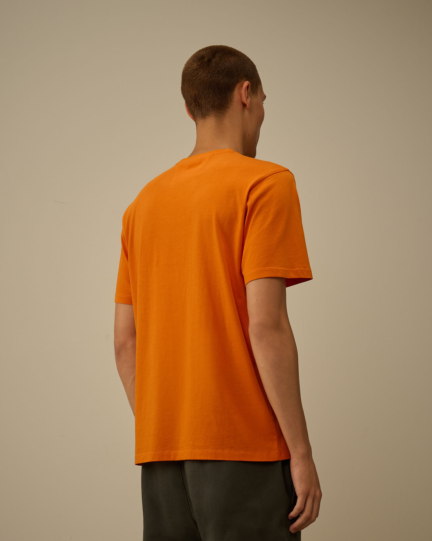 30/1 Jersey Short Sleeve Logo Label T-Shirt - 4