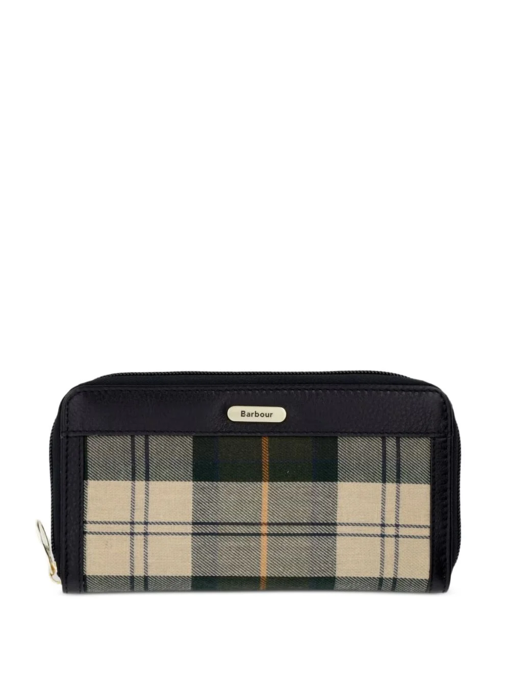 Daphne tartan-print leather wallet - 1