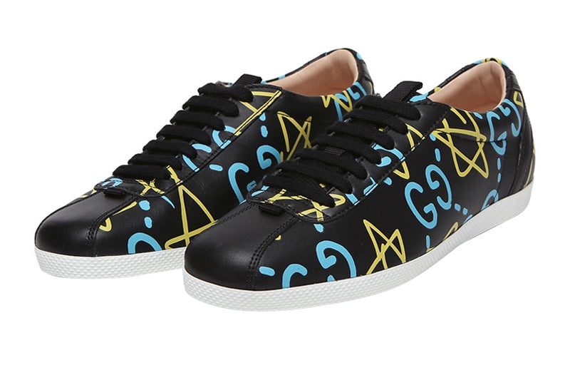 (WMNS) Gucci Apollo Star Leather GG Logo 'Black' 408527-DSV30-1075 - 3