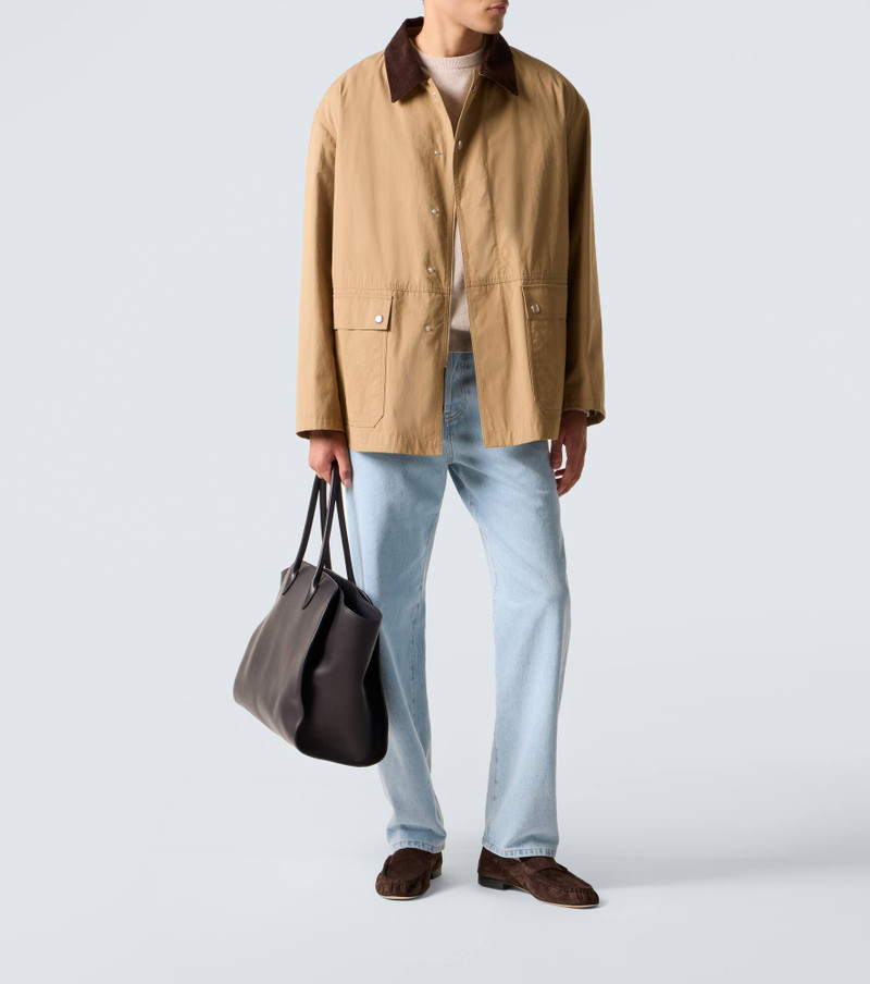 The Row Suede penny loafers outlook