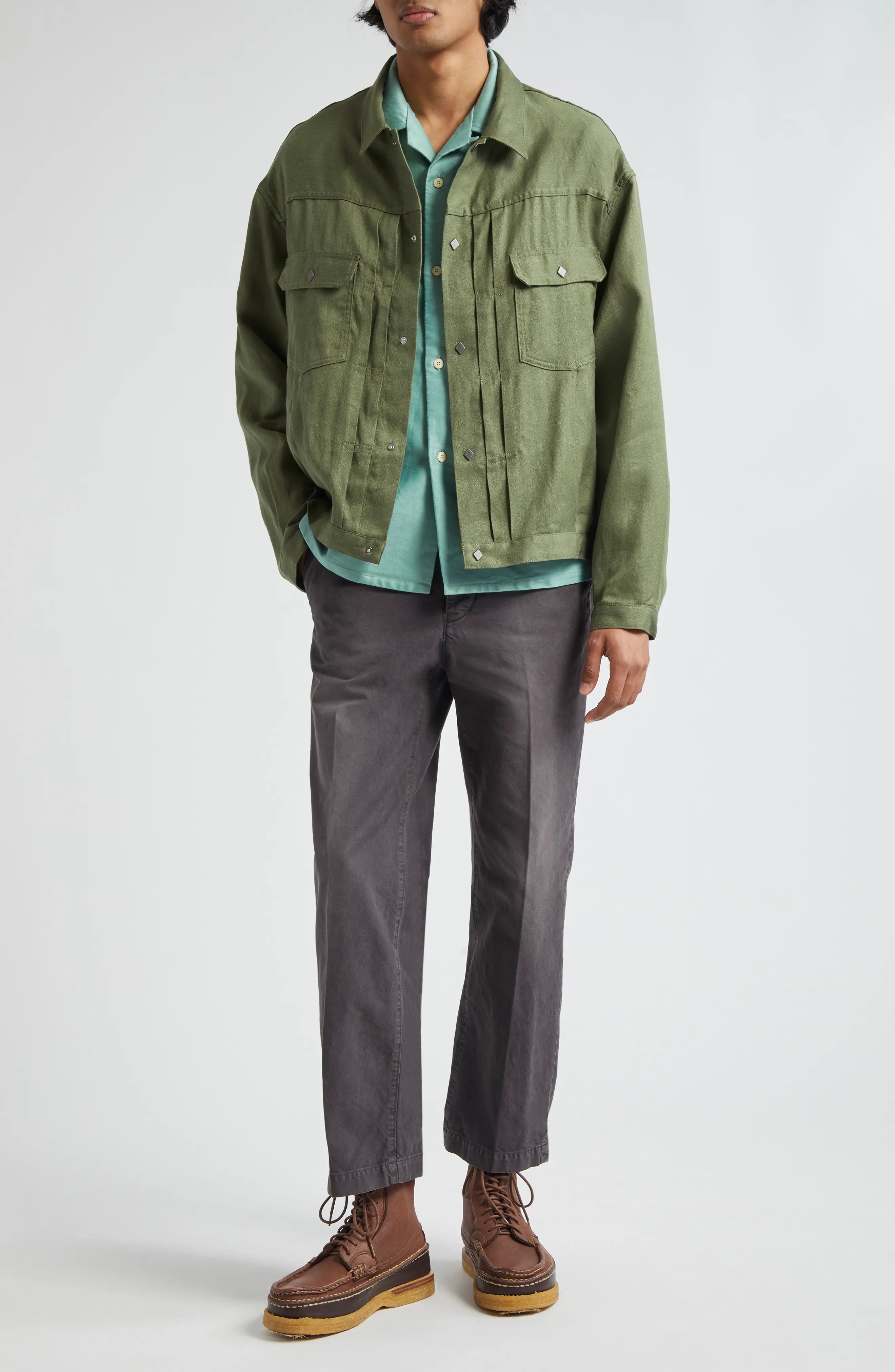 101XX Linen & Wool Trucker Jacket - 2