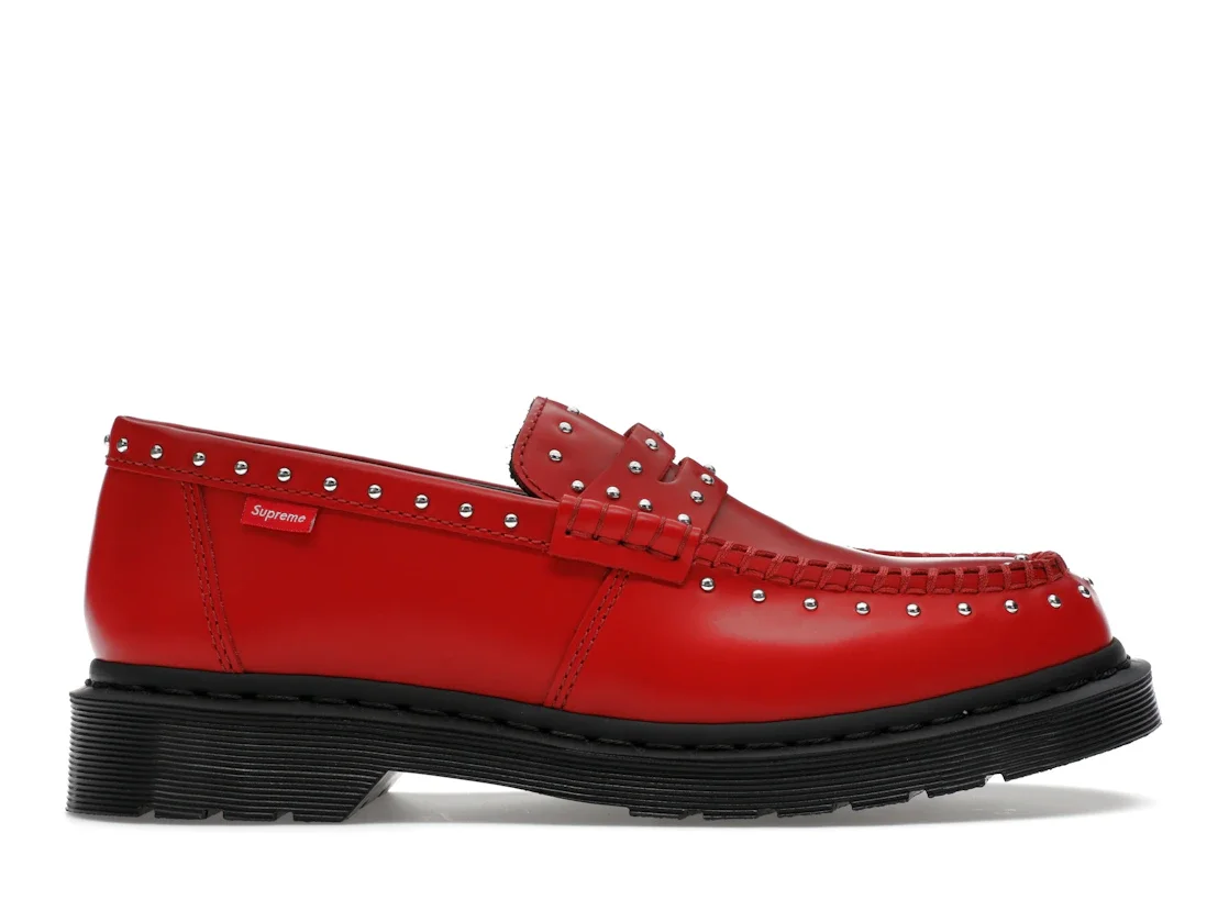 Dr. Martens Studded Penton Loafer Supreme Red - 1
