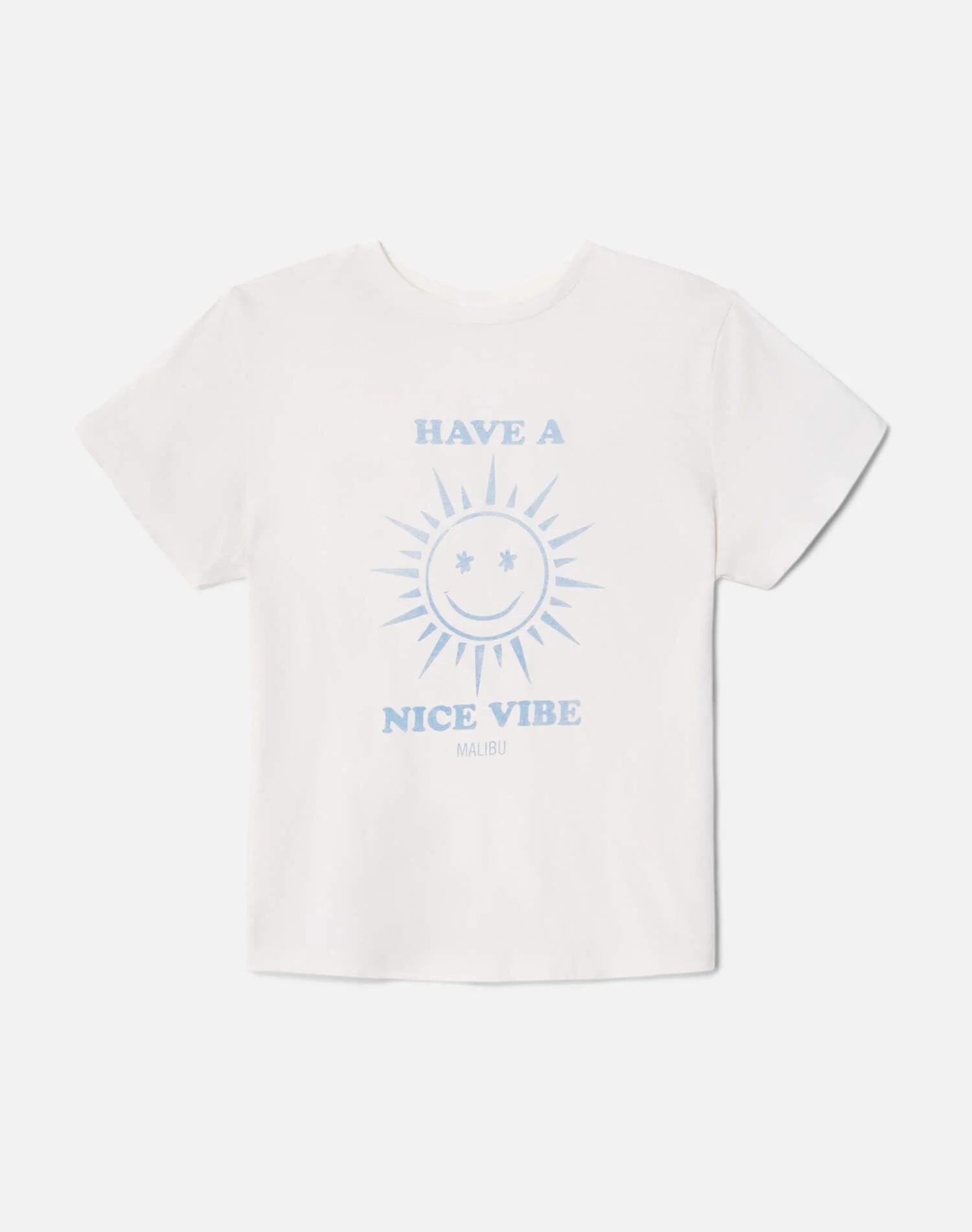 Classic "Nice Vibes" Tee - Vintage White - 1