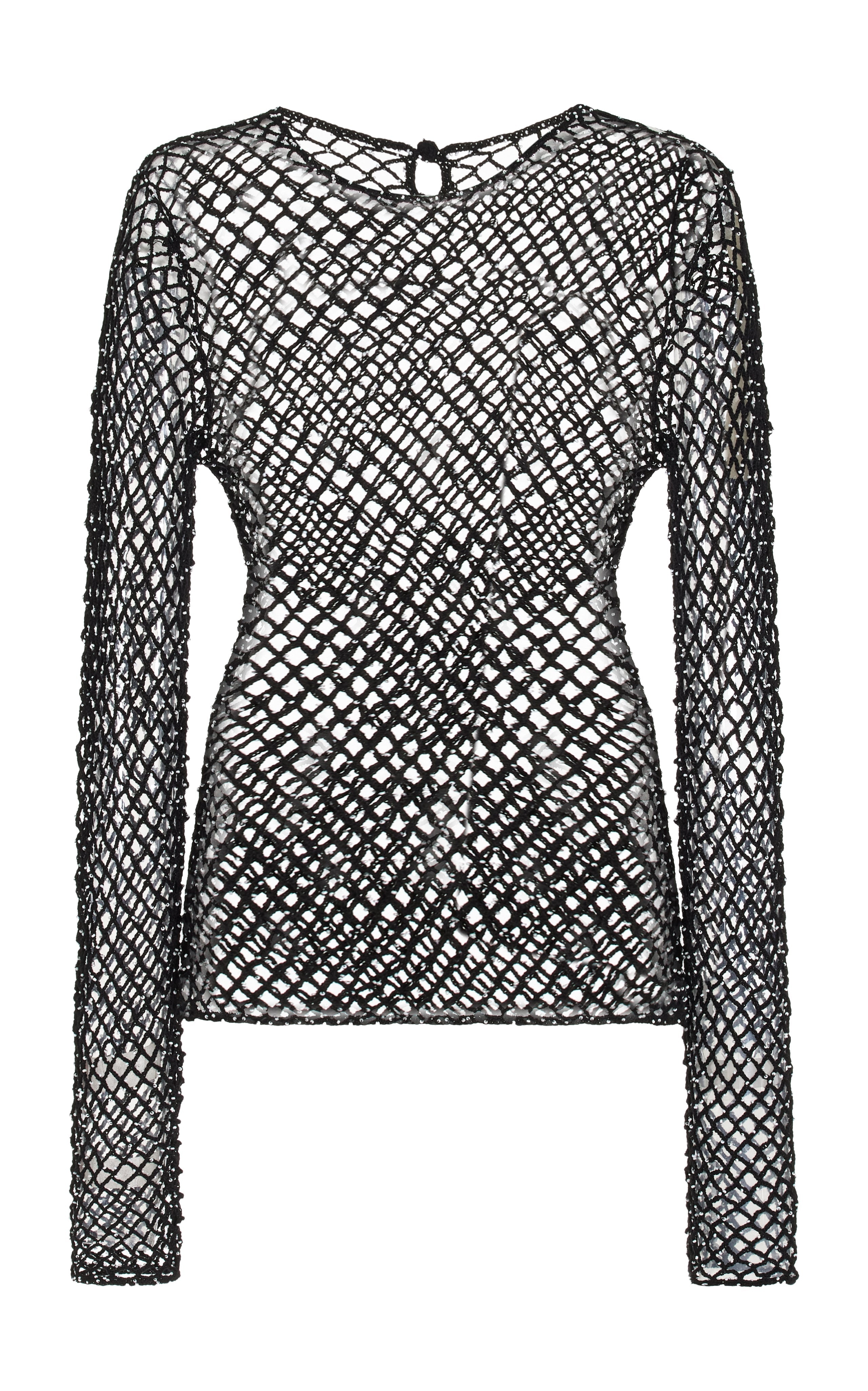 Yahav Beaded Knit Top in Merino Wool - 1