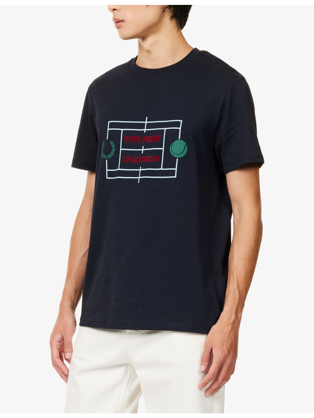 Tennis Court Printed Relaxed-Fit Cotton T-Shirt - 3