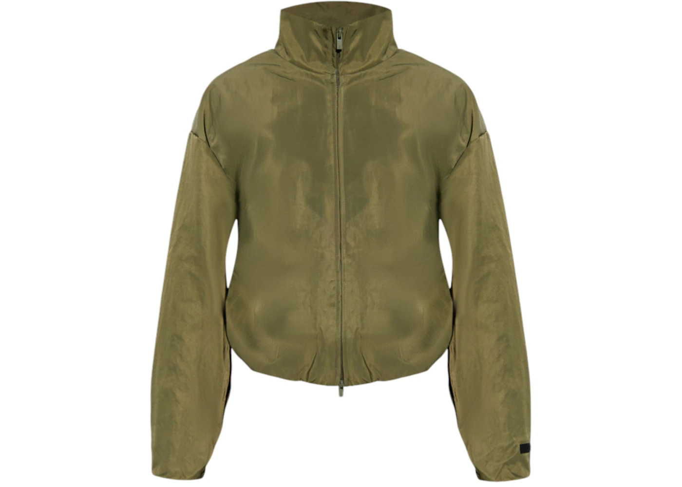 Fear of God Essentials Women's Fleece Hoodie Military - 1