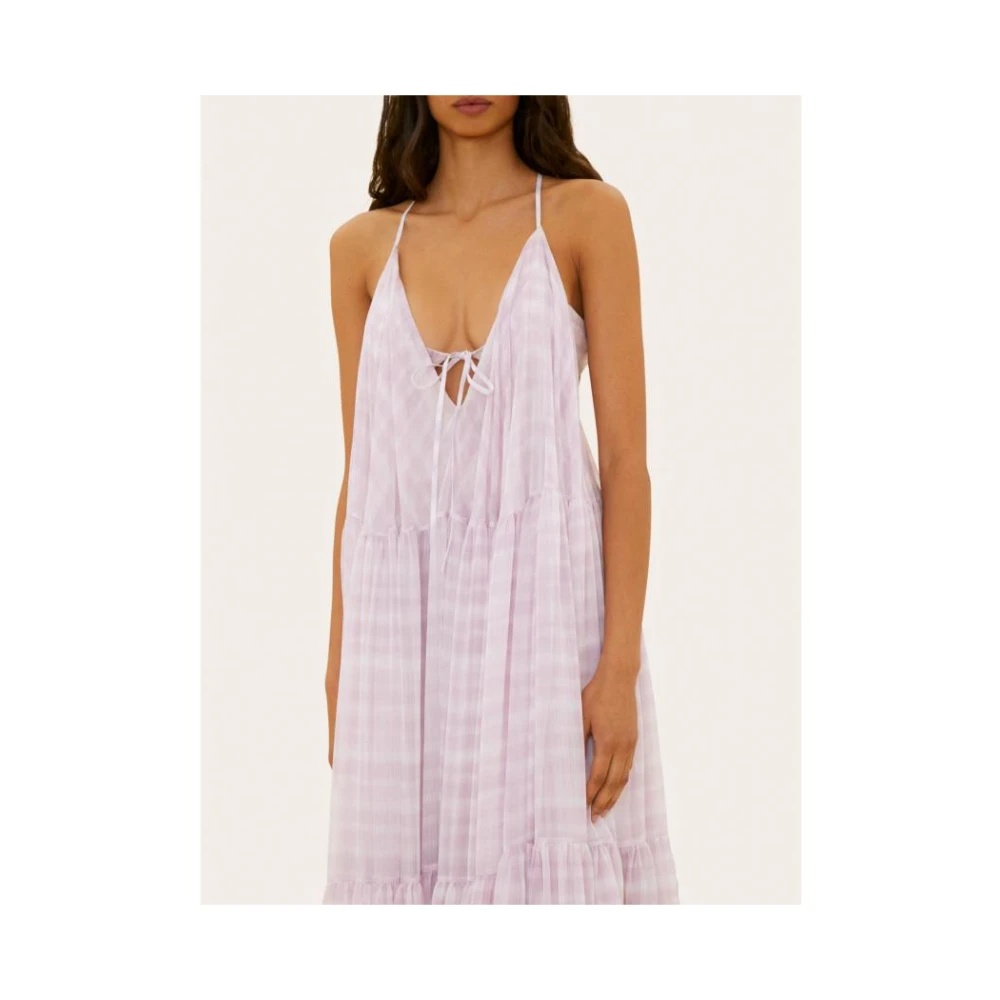 MISTRAL COTTON DRESS WITH V-NECK - 3