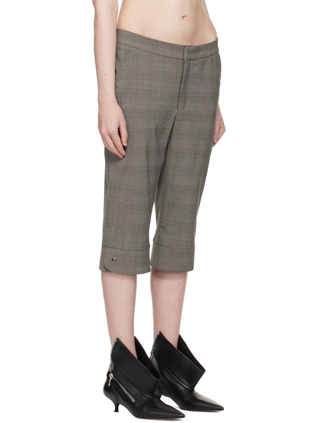 Gray Teo Capri Trousers - 2