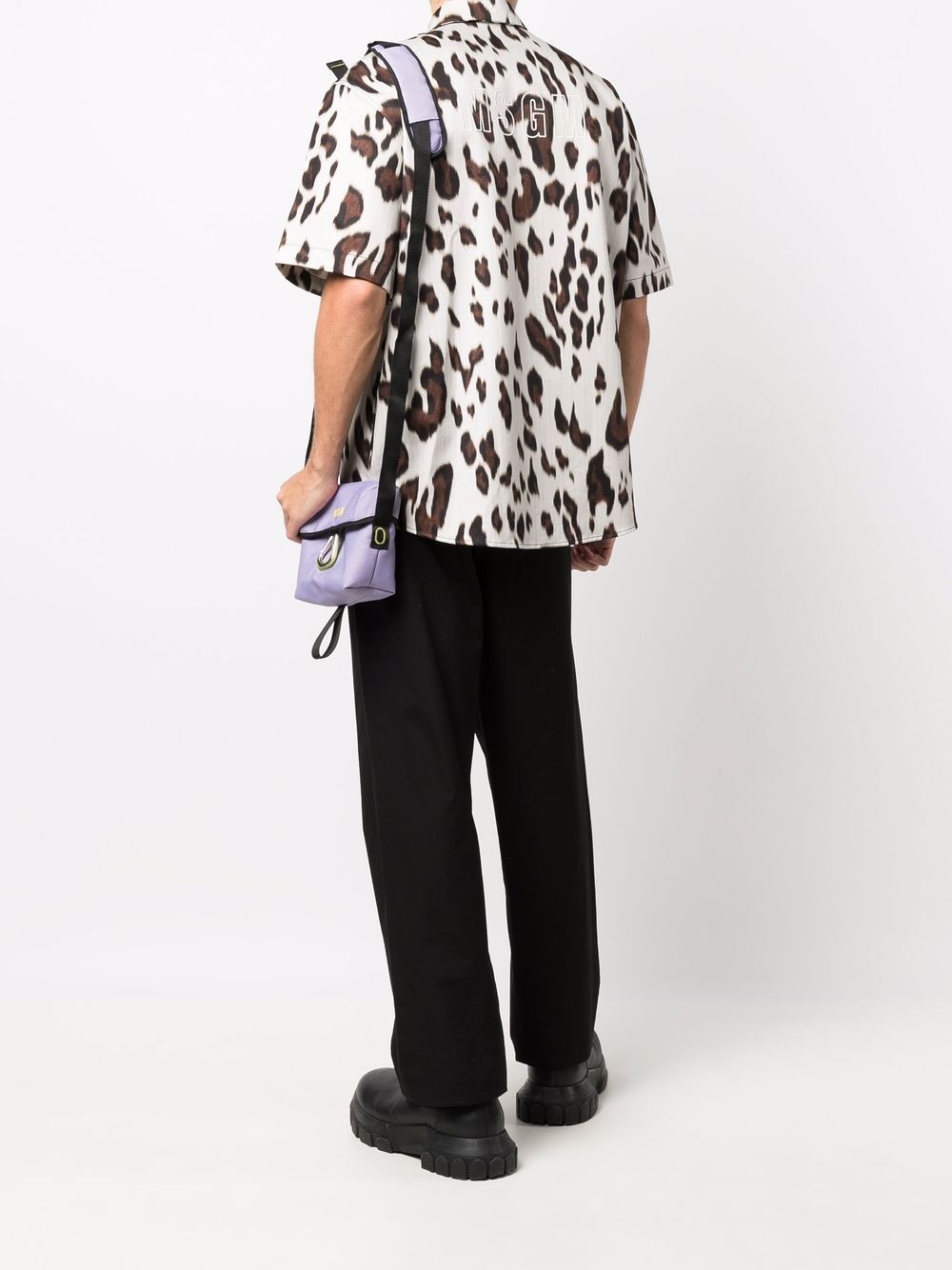 animal-print short-sleeve shirt - 2