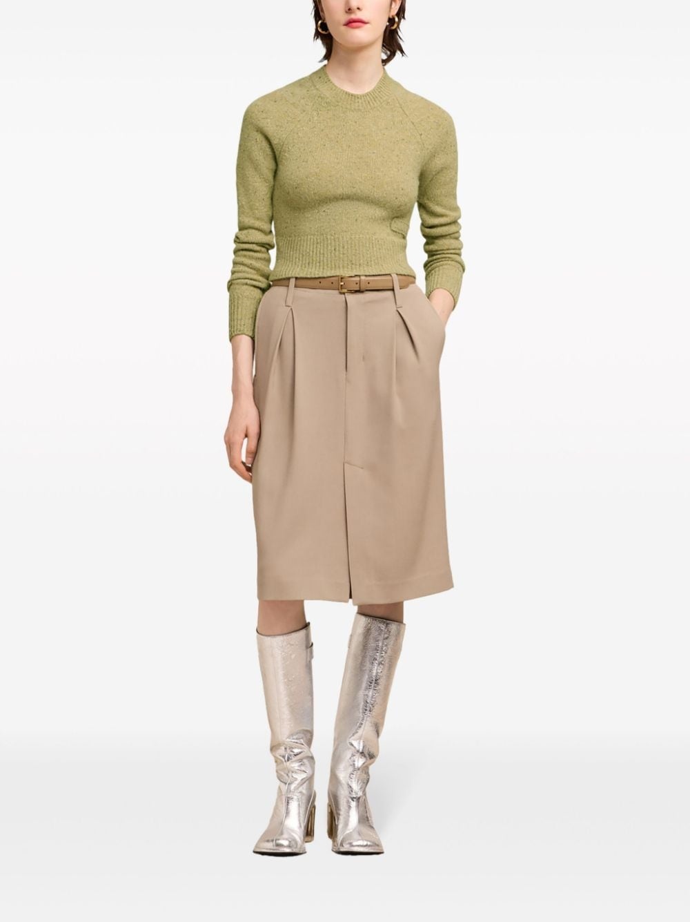 Ami de Coeur-embroidered mÃ©lange jumper - 2