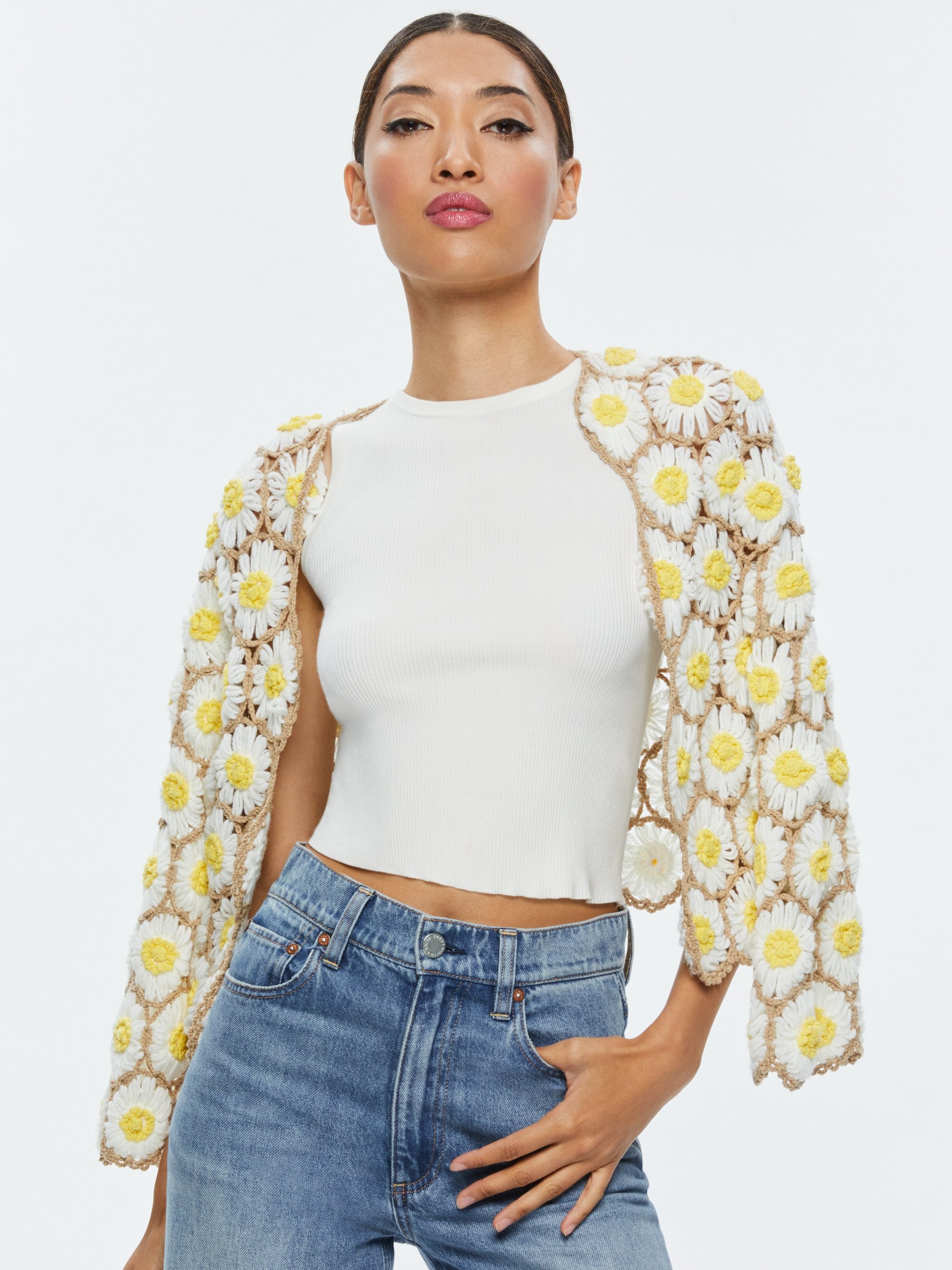 ANDERSON DAISY CROCHET CARDIGAN - 2