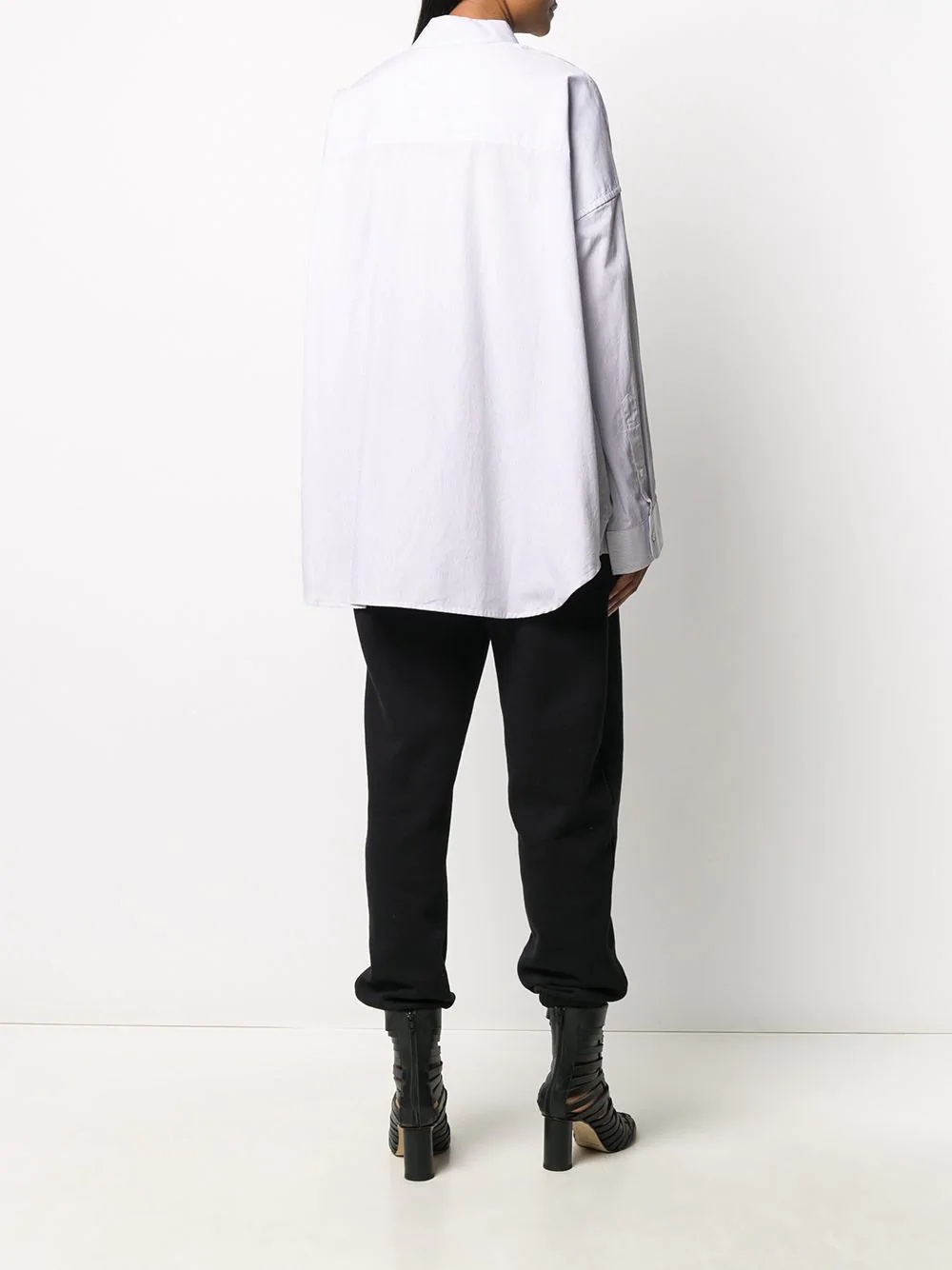 pinstripe oversized shirt - 4