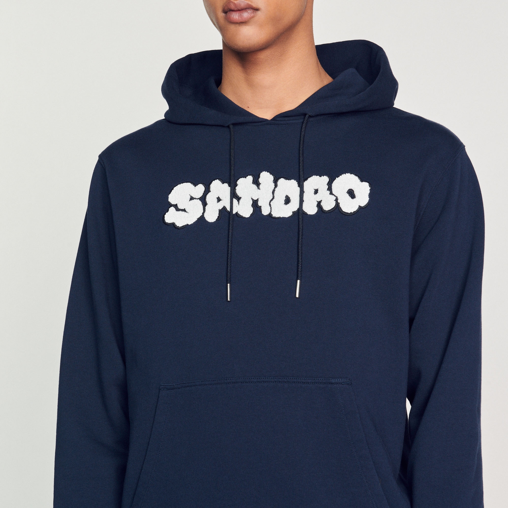 Embroidered Sandro hoodie - 4