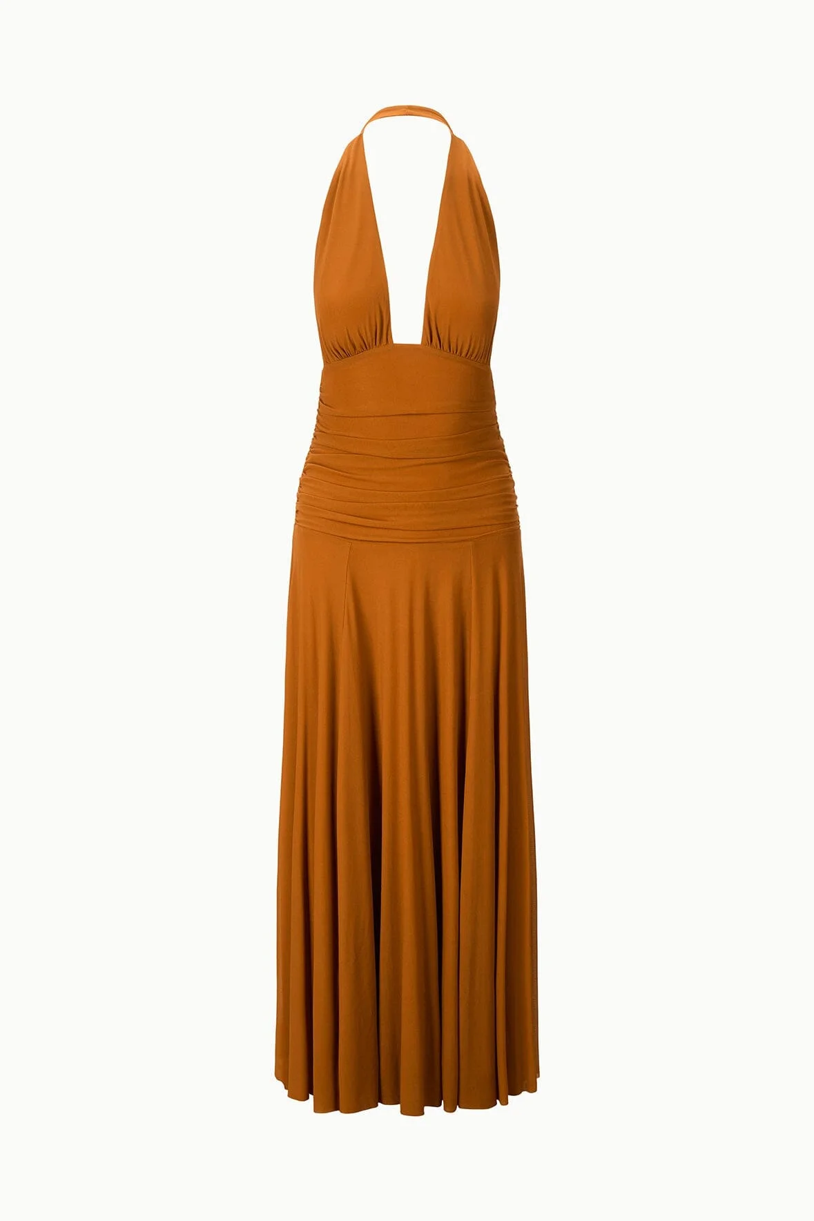 STAUD ALESSANDRA DRESS COCOA BUTTER - 1