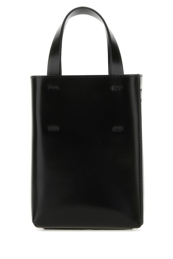 Marni Woman Black Leather Nano Museo Handbag - 3