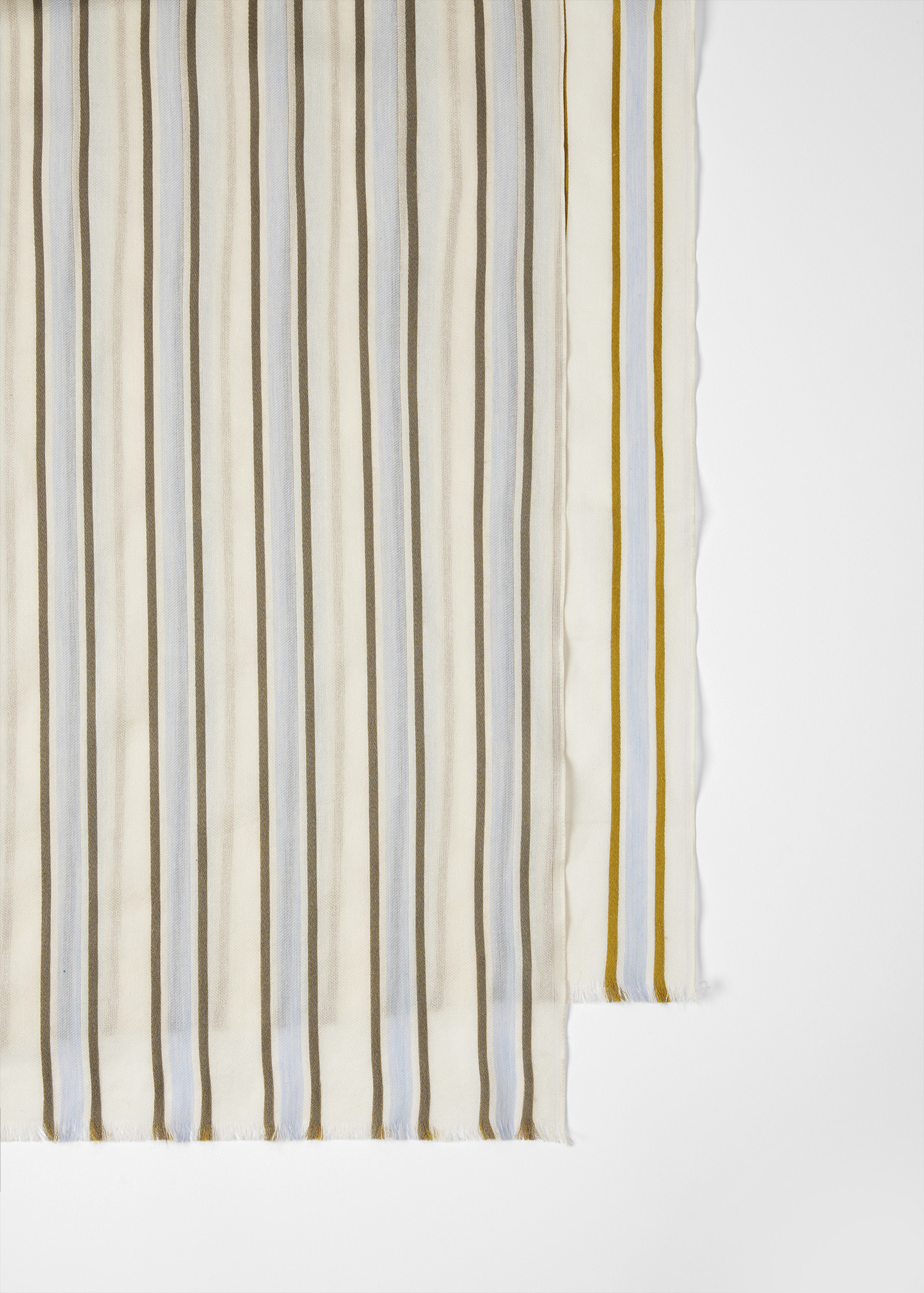 Cotton-Blend Stripe Scarf - 2