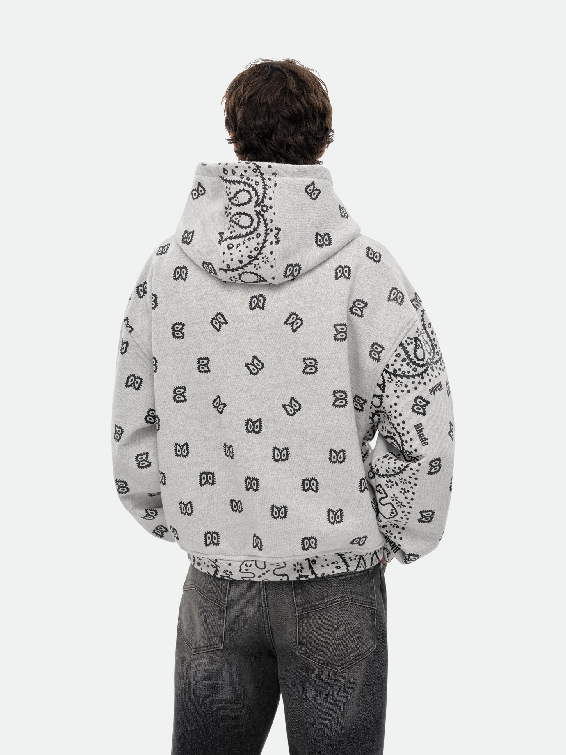 BANDANA PRINT HOODIE - 4