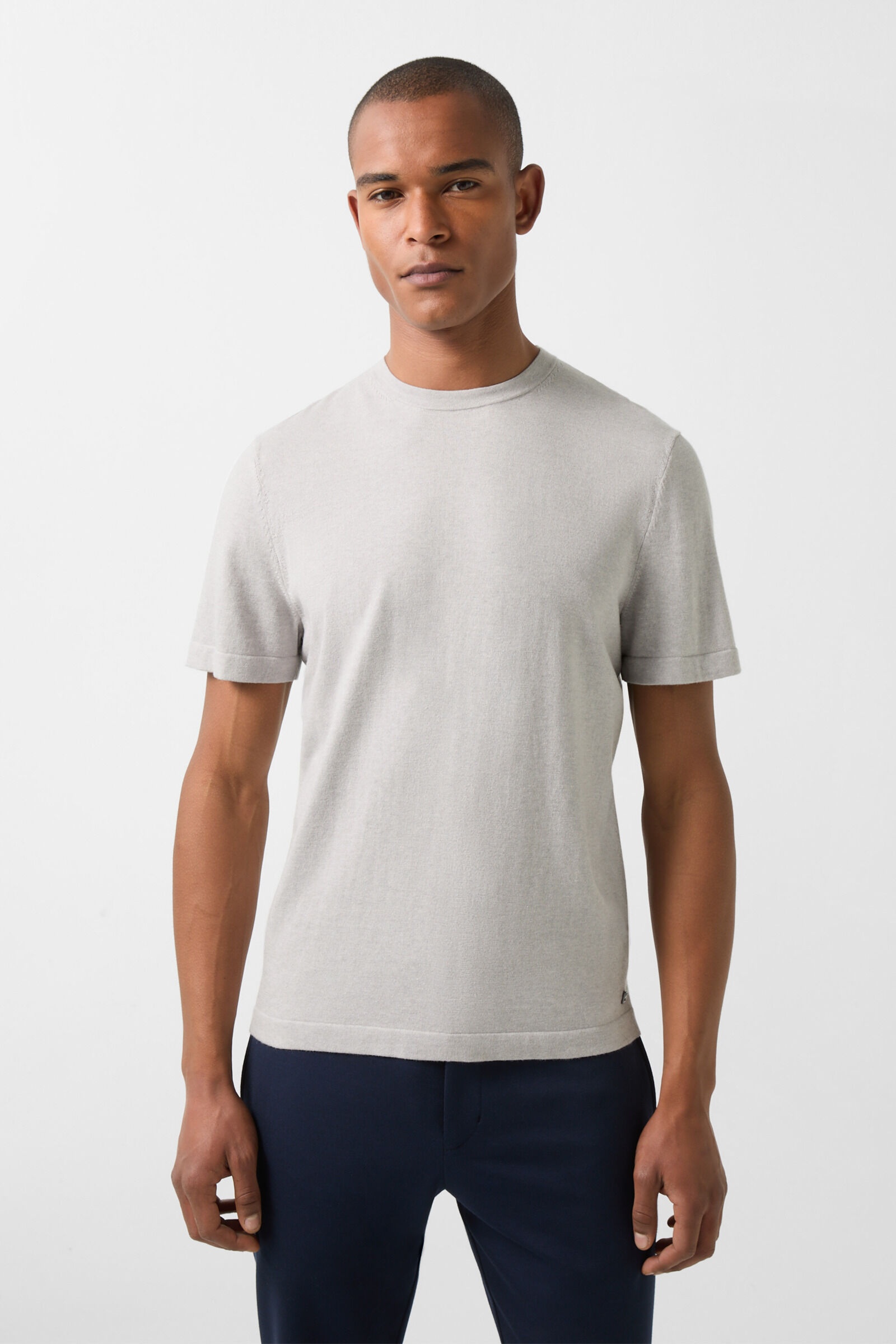 Lenzo Knitted top in Light gray - 2