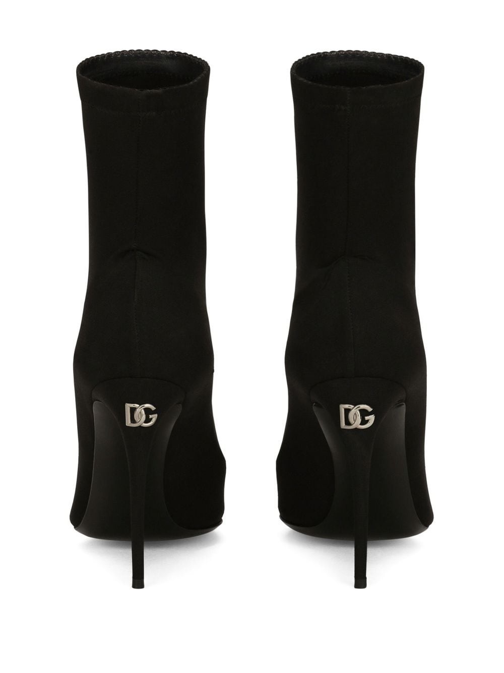 pointed-toe heeled sock boots - 3