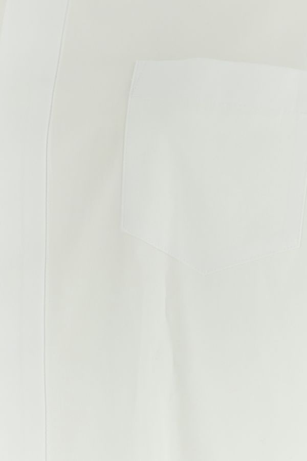 Tシャツ・カットソー sacai White poplin Thomas Mason shirt dress (2306627 151) sacai White poplin Thomas Mason shirt dress