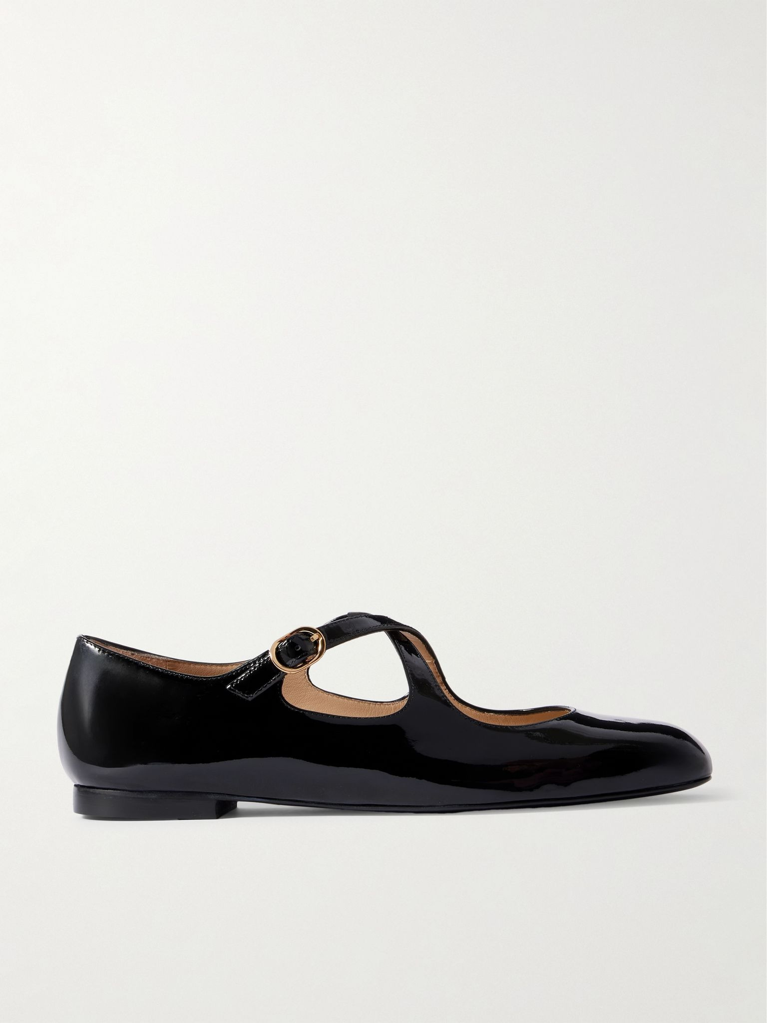 Clem patent-leather Mary-Jane ballet flats Black - 1