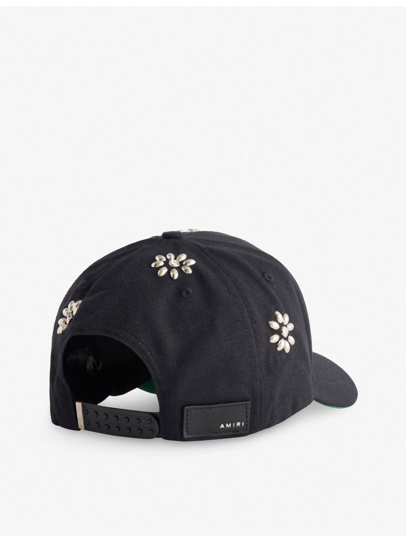 Canvas Studded Cotton Baseball Cap 3